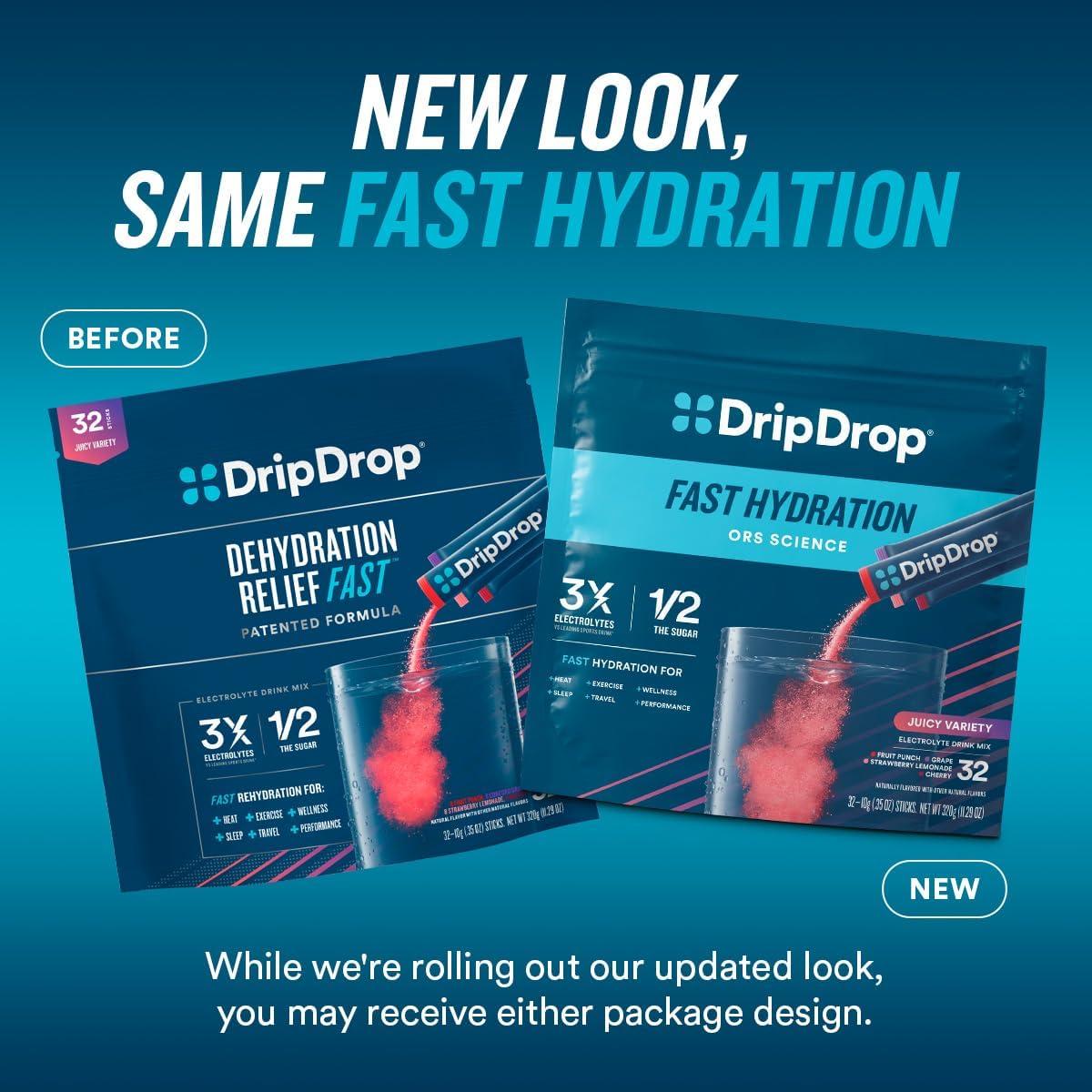 Elevate Our Hydration Game with dripdrop's Juicy Variety!