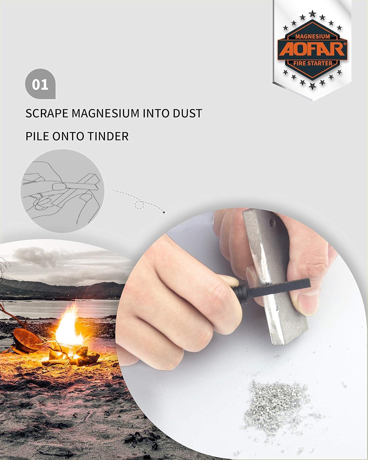 Together We Ignite Adventure: AOFAR Magnesium Fire Starters