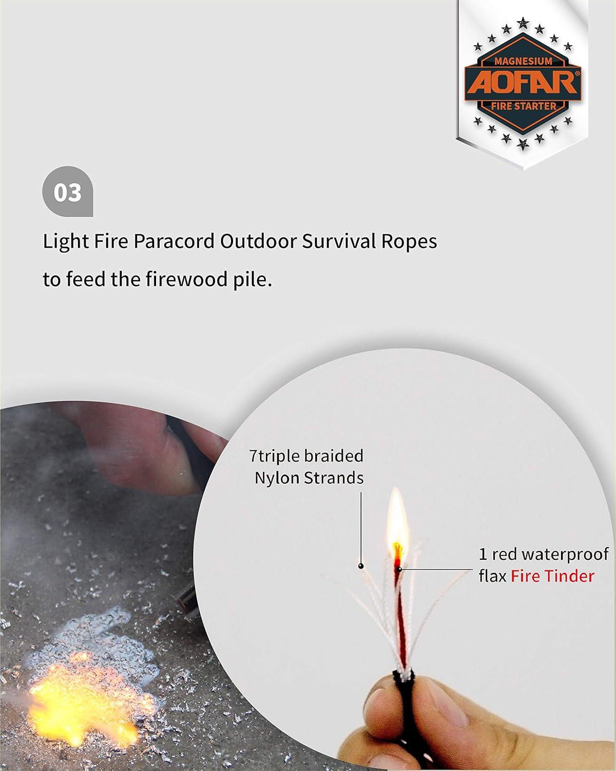 Together We Ignite Adventure: AOFAR Magnesium fire Starters
