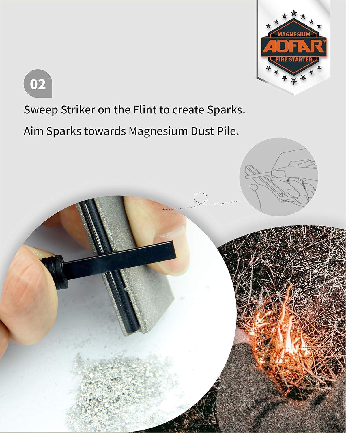 Together We Ignite Adventure: AOFAR Magnesium Fire starters